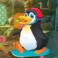 Free online html5 games - G4k Skating Penguin Escape  game 