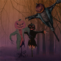 Free online html5 games - Wowescape Scarecrow Forest Escape game 