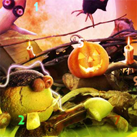 Free online html5 games - Fantasy Halloween Hidden Numbers game 