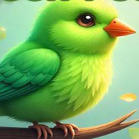 Free online html5 games - Green Feathered Bird Rescue game 