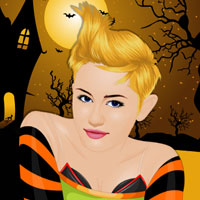 Free online html5 games - Miley Cyrus Halloween Ideas game 