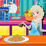 Free online html5 games - Elsa Banana Cookies game 