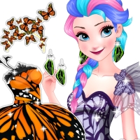 Free online html5 games - Elsa Butterfly Queen game 