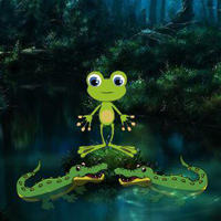 Free online html5 games - Frog Escape From Crocodile game 