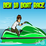 Free online html5 games - Ben10 Boat Race game 