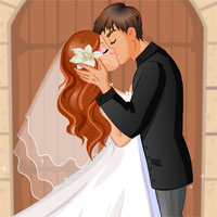 Free online html5 games -  A Brides First Kiss game 