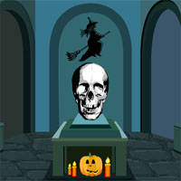 Free online html5 games - Halloween Skull Door Escape game 
