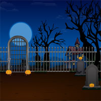 Free online html5 games - Halloween Graveyard Escape game 