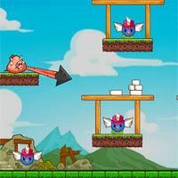 Free online html5 games - Pig Destroyer game 