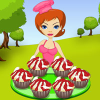 Free online html5 games - Chef Keni Cherry Cupcakes game 