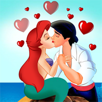 Free online html5 games - Ariel kissing game game 