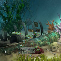 Free online html5 games - FirstEscapeGames Underwater Treasure Escape 2 game 