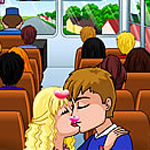 Free online html5 games - Yellow Bus Kiss game 