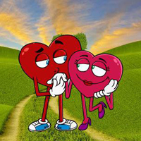 Free online html5 games - Help The Heart Couple game 