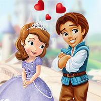 Free online html5 games - Princess Sofia Kissing game 