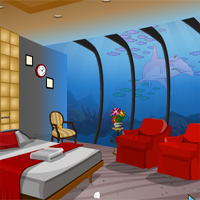 Free online html5 games - Knf Underwater Restaurant Escape game 