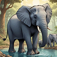 Free online html5 escape games - Fun Loving Elephant Rescue