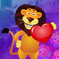 Free online html5 games - G4K Amorous Lion Escape game 