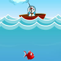 Free online html5 games - Doraemon Fun Fishing game 