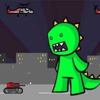 Free online html5 games - Gojira Crush game 