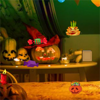 Free online html5 games - Halloween Room Hidden Objects game 