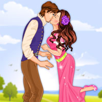 Free online html5 games - Princess Kiss Girls game 