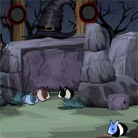 Free online html5 games - Dark Forest Rabbits Escape game 