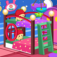 Free online html5 games - Twin baby room decoration game game 