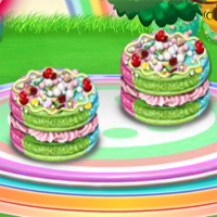 Free online html5 games - Rainbow Macaroons Cooking game 