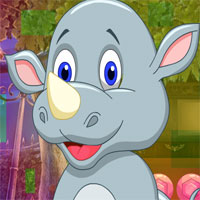 Free online html5 games - G4K Small Rhinoceros Escape game 