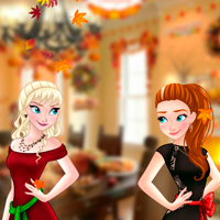 Free online html5 games - Princesses Thanksgiving Day game 