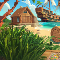 Free online html5 games -  Mystery Pirate World Escape 3 game - Games2rule 