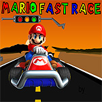 Free online html5 games - Mario Fast Race game 