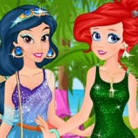 Free online html5 games - Jasmine and Ariel Summer Break game 