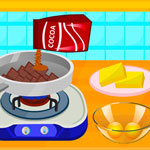Free online html5 games - Cooking Delicious Fudge Puddles Cake game 